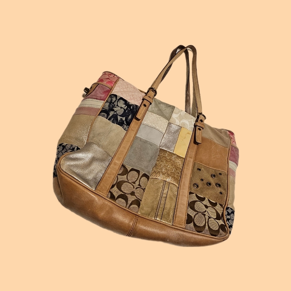 Patchwork Coach Bag